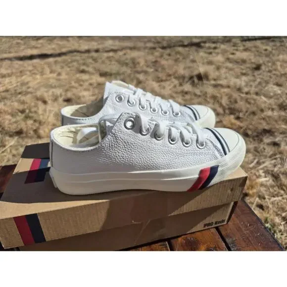 PRO-Keds Royal Low Leather White Men’s Size 4 PH61438 Low New Very Nice - Picture 3 of 8